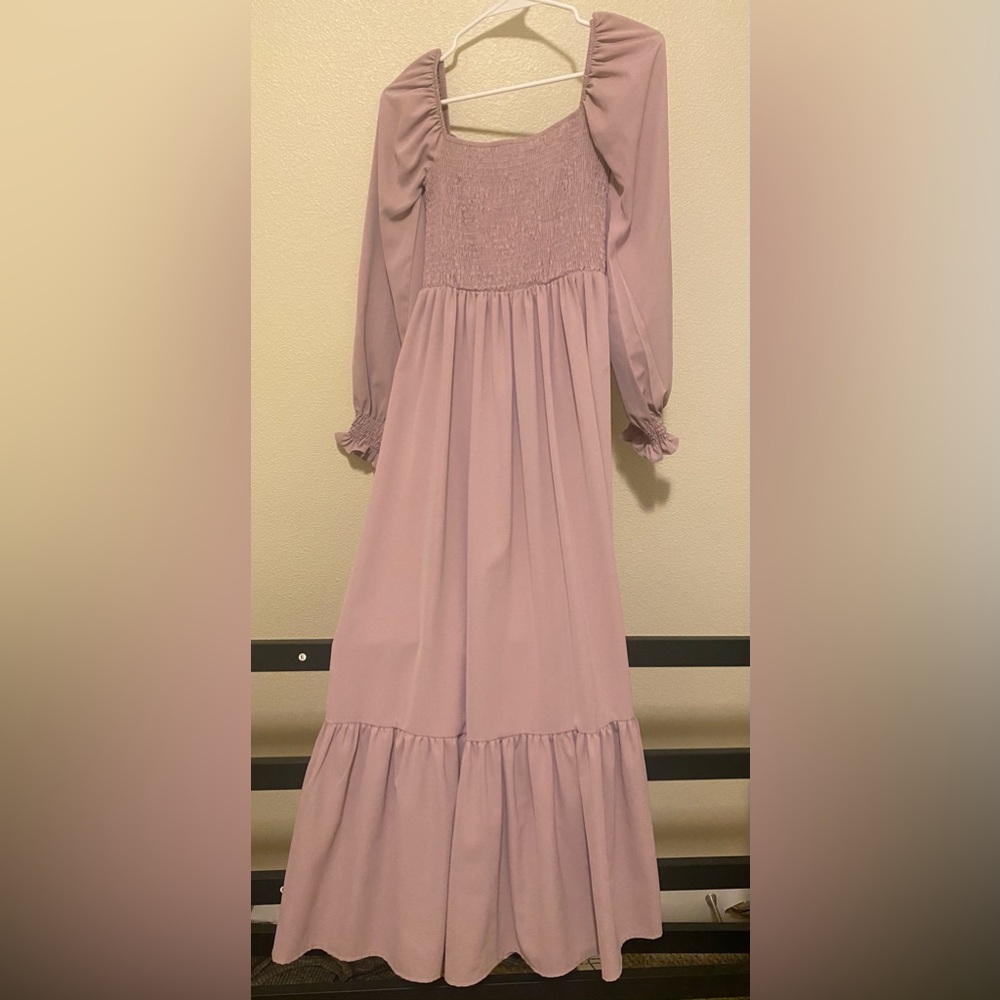 Long Sleeve Purple Dress - Size S